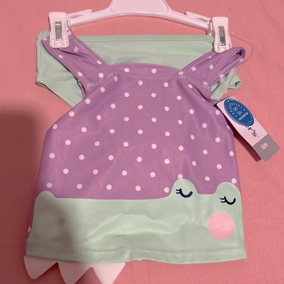 Carter's Other - Baby Carter’s 6 Months Bathing Suit Swimsuit Set Alligator 6M